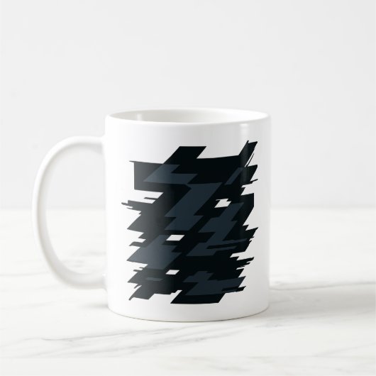 Glitch Art Klassischer Becher Kaffeetasse (Links)