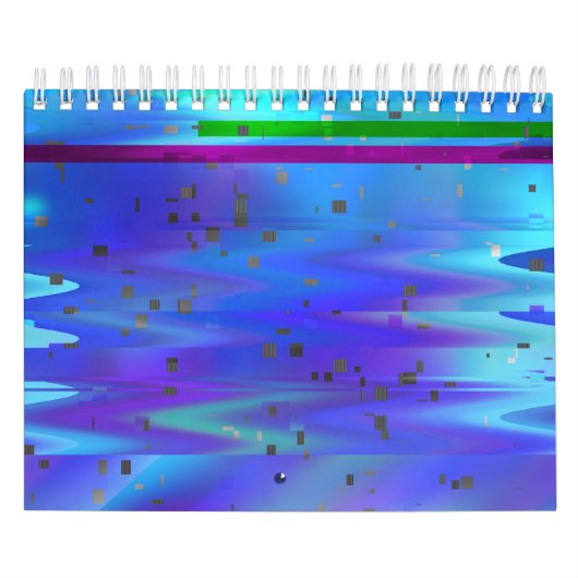 Glitch Art Pixels Vaporwave Aesthetic Analog Fault Kalender (Titelbild)