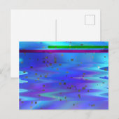 Glitch Art Pixels Vaporwave Ästhetischer analoger  Postkarte (Vorne/Hinten)