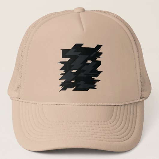 Glitch Art Trucker Hat Truckerkappe (Vorderseite)