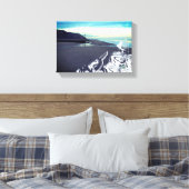 Glitch Beach in Mundesley, Vereinigtes Königreich, Leinwanddruck (Insitu (Schlafzimmer))