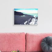 Glitch Beach in Mundesley, Vereinigtes Königreich, Leinwanddruck (Insitu (Wohnzimmer))