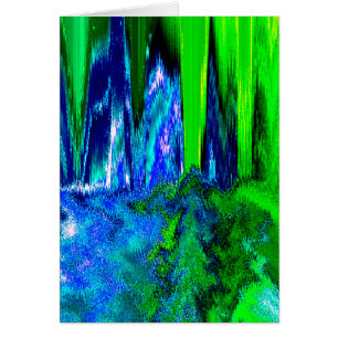 Glitch (blau & grün)