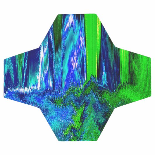 Glitch (blau & grün) fußball (Flach)