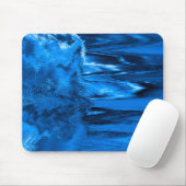 Glitch Blue Mousepad (Mit Mouse)