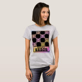 Glitch Core Fröhliche Gesichter T-Shirt (Vorne ganz)