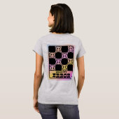 Glitch Core Fröhliche Gesichter T-Shirt (Schwarz voll)