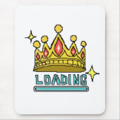 Glitch Crown Loading: 8-Bit Rebellion Awakens Mousepad (Vorne)