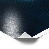 Glitch Cyberpunk Face Neon Distortion Portrait Fotodruck (Ecke)