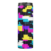 Glitch Digital Design Thermosbecher (Rückseite)
