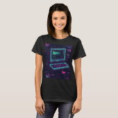 Glitch Dream Error Shirt | Retro Y2K Tee (Vorne ganz)