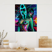Glitch Dream-Streaming die alten Götter Poster (Küche)