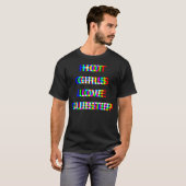 Glitch Dubstep Rave Heiße Mädchen T-Shirt (Vorne ganz)