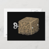 Glitch dustbunny cubimal postkarte (Vorne/Hinten)