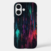 Glitch effect Phone Case (Rückseite)