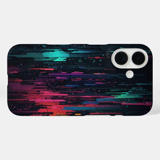 Glitch effect Phone Case (Rückseite (Horizontal))