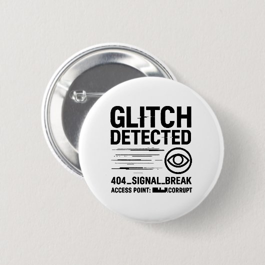 GLITCH ERKANNT - Beschädigte Signalübertragung Button (Vorne & Hinten)