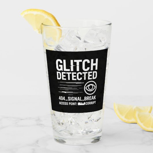 GLITCH ERKANNT - Beschädigte Signalübertragung Glas (Vorderseite Ice)