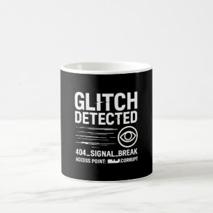 GLITCH ERKANNT - Beschädigte Signalübertragung Kaffeetasse