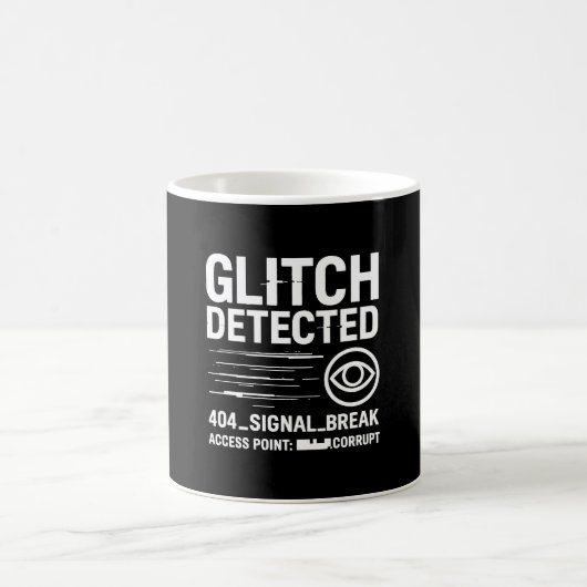 GLITCH ERKANNT - Beschädigte Signalübertragung Kaffeetasse (Mittel)