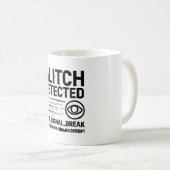 GLITCH ERKANNT - Beschädigte Signalübertragung Kaffeetasse (VorderseiteRechts)