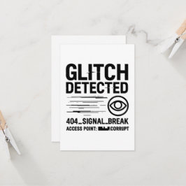 GLITCH ERKANNT - Beschädigte Signalübertragung Karte