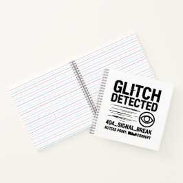 GLITCH ERKANNT - Beschädigte Signalübertragung Notizblock