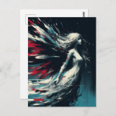 Glitch Fairy Postkarte (Vorne/Hinten)