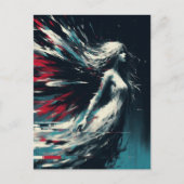 Glitch Fairy Postkarte (Vorderseite)