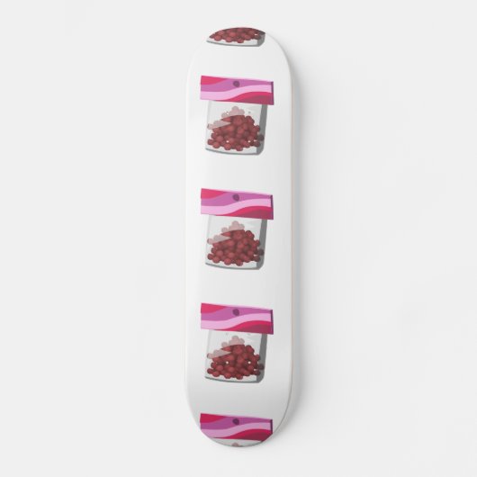 Glitch Food Desssert rub Skateboard (Vorderseite)