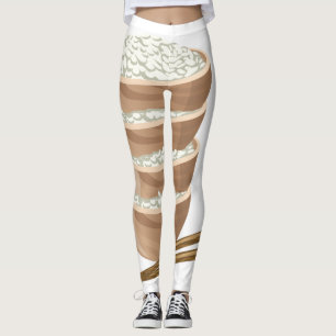 Glitch Food echter Reis Leggings