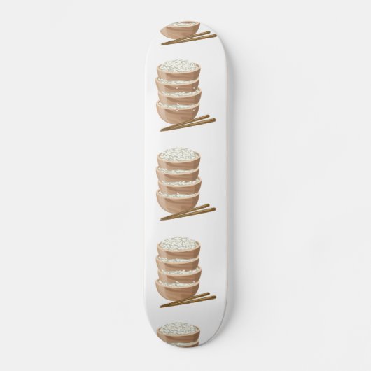 Glitch Food echter Reis Skateboard (Vorderseite)