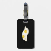 Glitch Food frittierte Eier Gepäckanhänger (Rückseite vertikal)