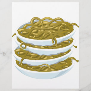 Glitch Food frittierte Nudeln