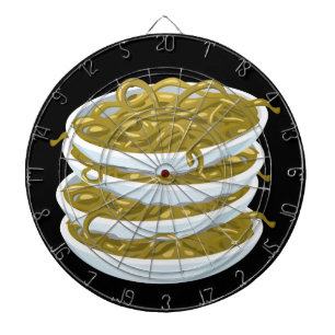 Glitch Food frittierte Nudeln Dartscheibe