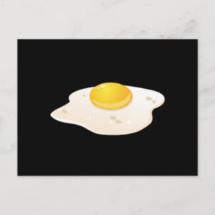 Glitch Food frittiertes Ei Postkarte
