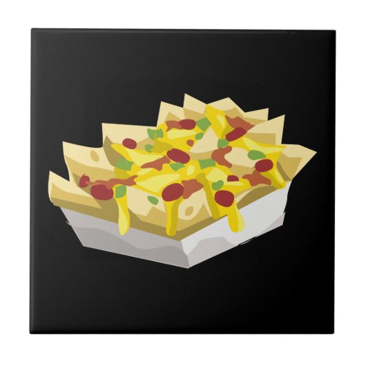 Glitch Food hungrig nachos Fliese (Vorderseite)