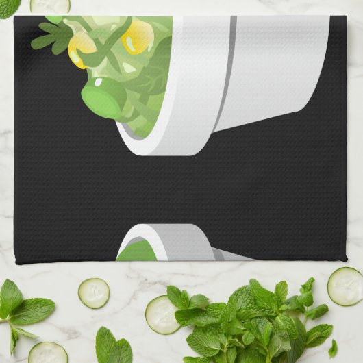 Glitch Food Küchentuch (Gefaltet)