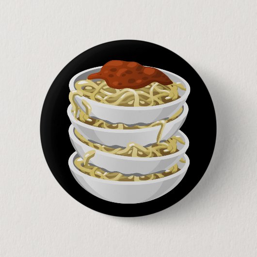 Glitch Food leckere Pasta Button (Vorderseite)