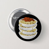 Glitch Food leckere Pasta Button (Vorne & Hinten)