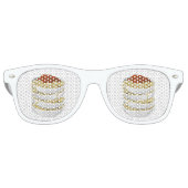 Glitch Food leckere Pasta Partybrille (Vorderseite)