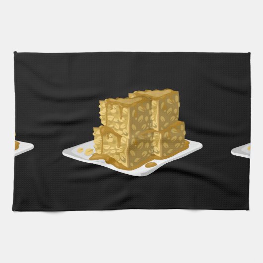 Glitch Food oaty cake Handtuch (Horizontal)