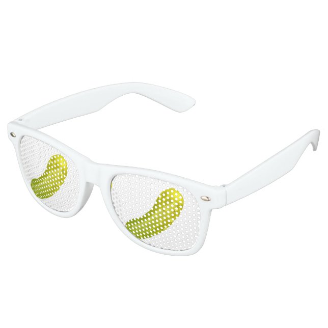 Glitch Food-Pickle Sonnenbrille (Schrägansicht)