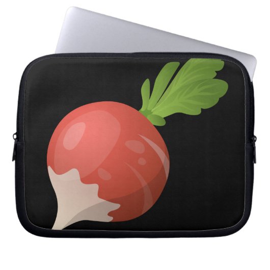 Glitch Food radish Laptopschutzhülle (Vorderseite)