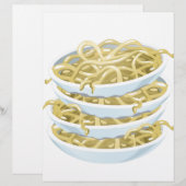 Glitch Food schlichte Nudeln (Vorne/Hinten)