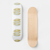Glitch Food schlichte Nudeln Skateboard (Vorderseite)