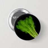 Glitch Food Spinat Button (Vorne & Hinten)