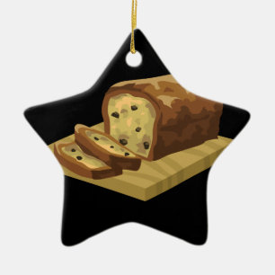 Glitch Food swank zucchini loaf Keramik Ornament