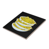 Glitch Food tanges Nudeln Fliese (Seite)