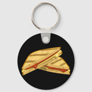 Glitch Food teurer gegrillter Käse Schlüsselanhänger